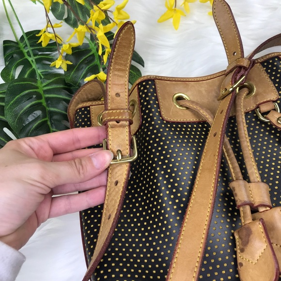 SALE Dooney & Bourke Vintage Drawstring Bucket Bag - Picture 7 of 16